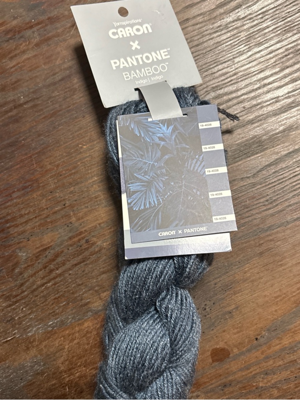 Caron x Pantone Bamboo Yarn - Indigo Gray